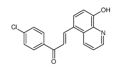 1-(4-chlorophenyl)-3-(8-hydroxyquinolin-5-yl)prop-2-en-1-one结构式