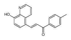 3-(8-hydroxyquinolin-5-yl)-1-(4-methylphenyl)prop-2-en-1-one结构式
