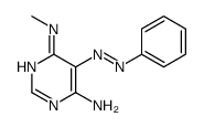 4-N-methyl-5-phenyldiazenylpyrimidine-4,6-diamine结构式