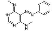 4-N,6-N-dimethyl-5-phenyldiazenylpyrimidine-4,6-diamine结构式