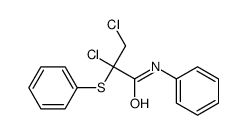 2,3-dichloro-N-phenyl-2-phenylsulfanylpropanamide结构式