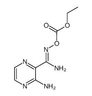2-aminopyrazine-3-carboxamide O-ethoxycarbonyloxime结构式