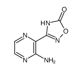 3-(2-aminopyrazinyl-3')-1,2,4-oxadiazol-5(4H)-one结构式