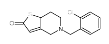 5-[(2-Chlorophenyl)methyl]-5,6,7,7a-tetrahydrothieno[3,2-c]pyridin-2(4H)-one结构式