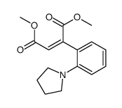 dimethyl 2-(2-pyrrolidin-1-ylphenyl)but-2-enedioate结构式