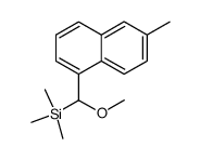 1-[(methoxytrimethylsilyl)methyl]-6-methylnaphthalene结构式