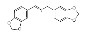 N-(1,3-benzodioxol-5-ylmethylene)-1,3-benzodioxole-5-methanamine结构式