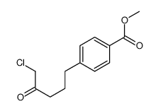 methyl 4-(5-chloro-4-oxopentyl)benzoate结构式