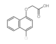 2-(4-chloronaphthalen-1-yl)oxyacetic acid结构式