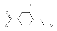 1-乙酰基-4-(2-羟基乙基)哌嗪盐酸盐结构式