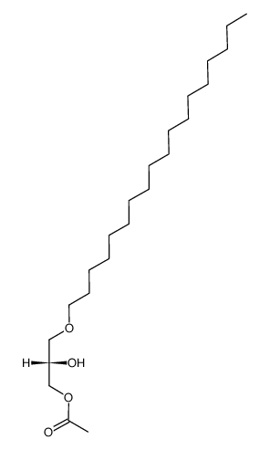 1-O-Acetyl-3-O-octadecyl-sn-glycerin结构式