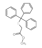 methyl 2-tritylsulfanylacetate结构式