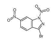 3-Bromo-1,6-dinitro-1H-indazole结构式