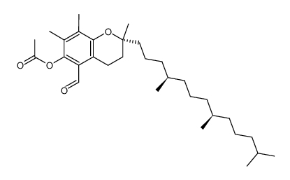 6-O-acetyl-5-formyl-(2R,4'R,8'R)-γ-tocopherol结构式