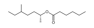 (2R)-5-methylheptan-2-yl hexanoate结构式