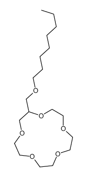 2-(octoxymethyl)-1,4,7,10,13-pentaoxacyclopentadecane结构式