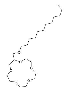 2-(dodecoxymethyl)-1,4,7,10,13-pentaoxacyclopentadecane结构式
