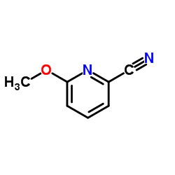 6-甲氧基-2-吡啶甲腈结构式