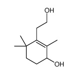 3-(2-hydroxyethyl)-2,4,4-trimethylcyclohex-2-en-1-ol结构式