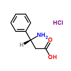 (R)-3-氨基-3-苯基丙酸盐酸盐结构式