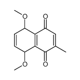 2-methyl-5,8-dimethoxy-5,8-dihydro-1,4-naphthoquinone结构式