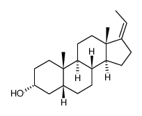 (Z)-5β-pregn-17(20)-en-3α-ol结构式