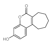 3-羟基-8,9,10,11-四氢-7H-环庚基色烯-6-酮结构式