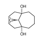 syn-11-chloro-1,6-dihydroxybicyclo[4.4.1]undec-3-ene结构式