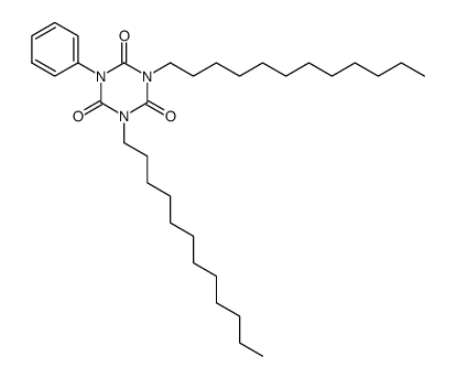 1,3-didodecyl-5-phenyl-1,3,5-triazinane-2,4,6-trione结构式