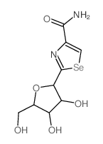 4-Selenazolecarboxamide,2-b-D-ribofuranosyl-结构式