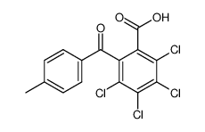 o-(p-methylbenzoyl)tetrachlorobenzoic acid结构式