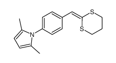 2-[4-(2,5-dimethylpyrrol-1-yl)benzilidene]-1,3-dithian结构式