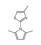 2,5-dimethyl-1-(4-methylthiazol-2-yl)pyrrole结构式