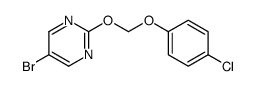 5-bromo-2-[(4-chlorophenoxy)methoxy]pyrimidine结构式