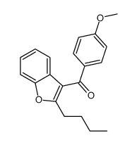 (2-butyl-1-benzofuran-3-yl)-(4-methoxyphenyl)methanone结构式
