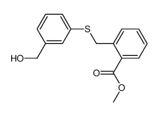3-(2-carboxymethylbenzylthio)benzyl alcohol结构式