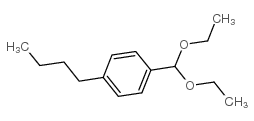 4-正丁基苯甲醛二乙基缩醛结构式