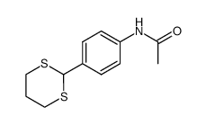 2-(4-acetamidophenyl)-1,3-dithiane结构式