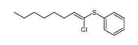 1-chloro-1-(phenylthio)-1-octene结构式