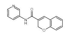 N-pyridin-3-yl-2H-chromene-3-carboxamide结构式