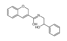 N-(2-hydroxy-2-phenylethyl)-2H-chromene-3-carboxamide结构式