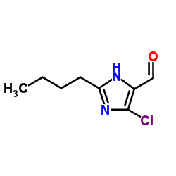 2-正丁基-5-氯-4-甲酰基咪唑结构式