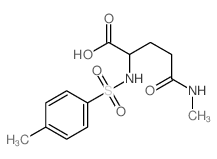 4-(methylcarbamoyl)-2-[(4-methylphenyl)sulfonylamino]butanoic acid结构式