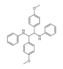 1,2-bis(4-methoxyphenyl)-N,N'-diphenylethane-1,2-diamine结构式