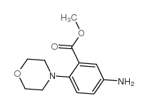 5-氨基-2-吗啉-4-基苯甲酸甲酯结构式