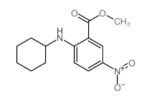 Methyl 2-(cyclohexylamino)-5-nitrobenzoate结构式