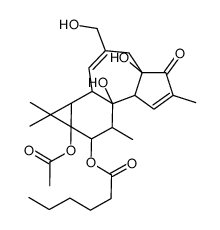 12-O-n-Hexanoyl-phorbol-13-acetat结构式