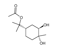 (1R,2R,4S)-8-acetoxy-p-menthane-1,2-diol结构式
