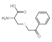 2-amino-3-phenacylsulfanyl-propanoic acid结构式