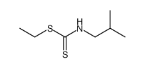 isobutyl-dithiocarbamic acid ethyl ester结构式